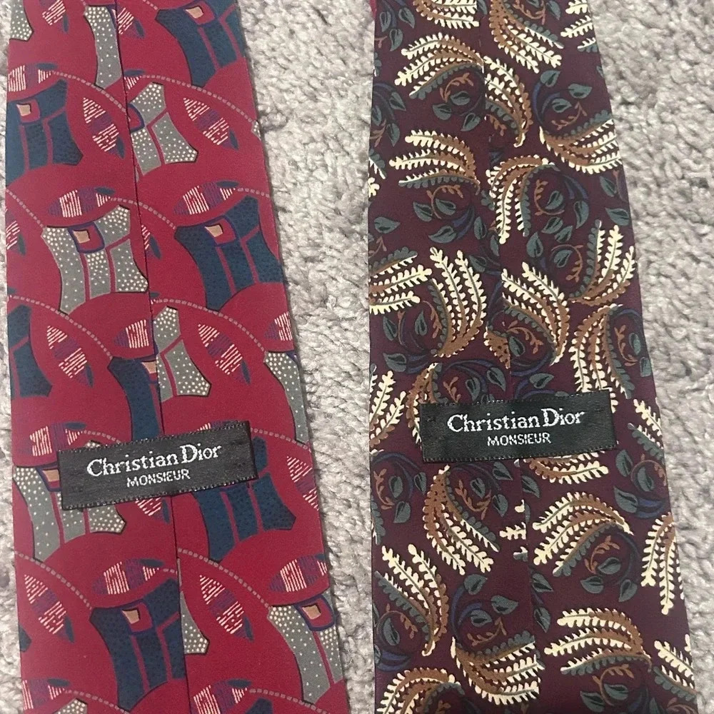 Set of 2 CHRISTIAN DIOR Monsieur Ties